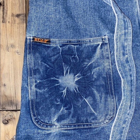 Vintage Revolt  Blue Denim Zip up Vest - Picture 2 of 4